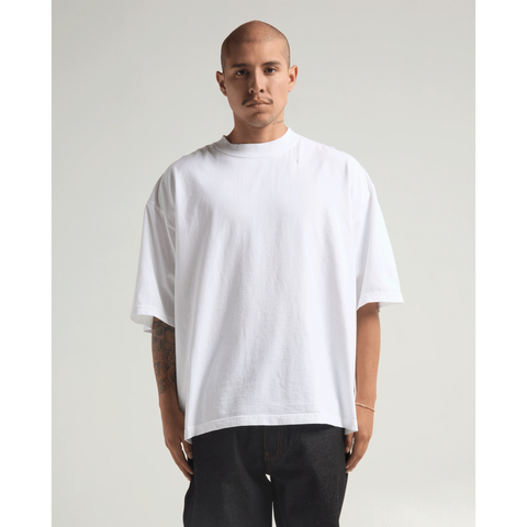 Max Heavyweight Drop Shoulder Tee - WHITE