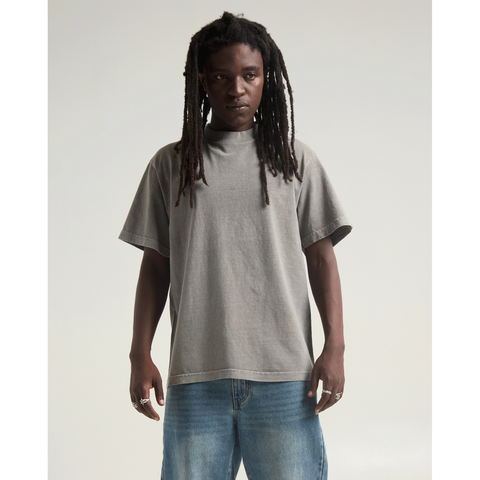 Max Heavyweight Garment Dye Tee - CEMENT