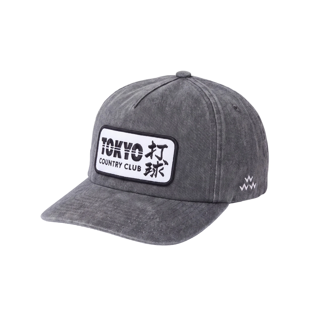 Tokyo Country Club Snapback (black denim)