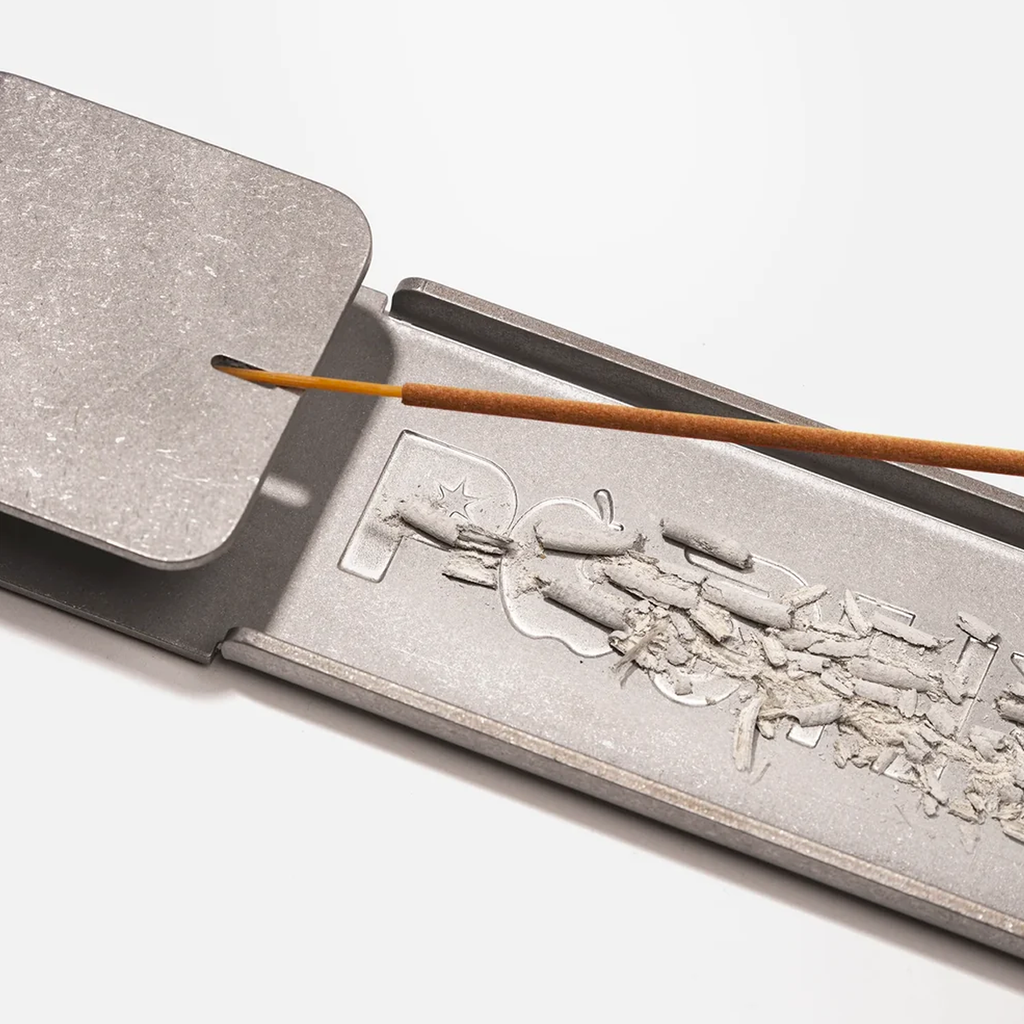Etched Steel Incense Holder