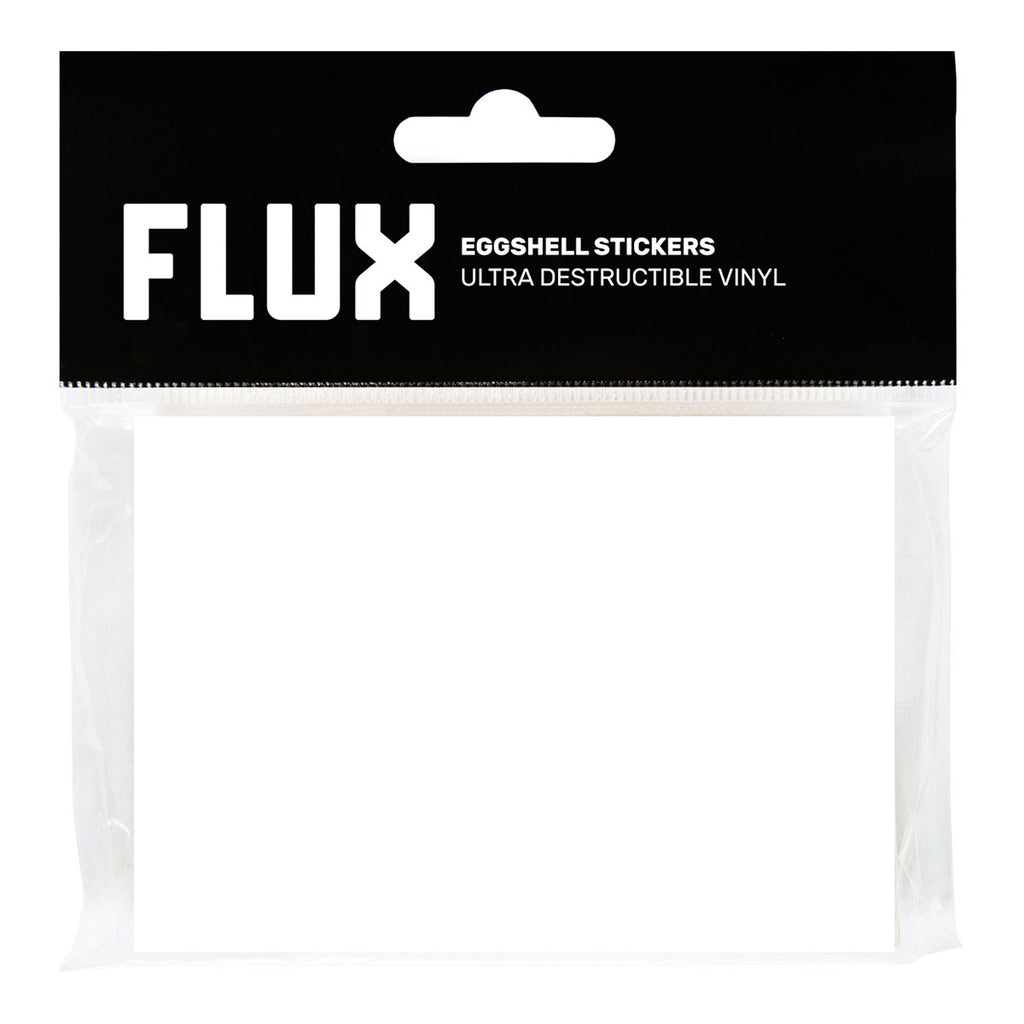 FLUX Eggshell Stickers 50pk - White