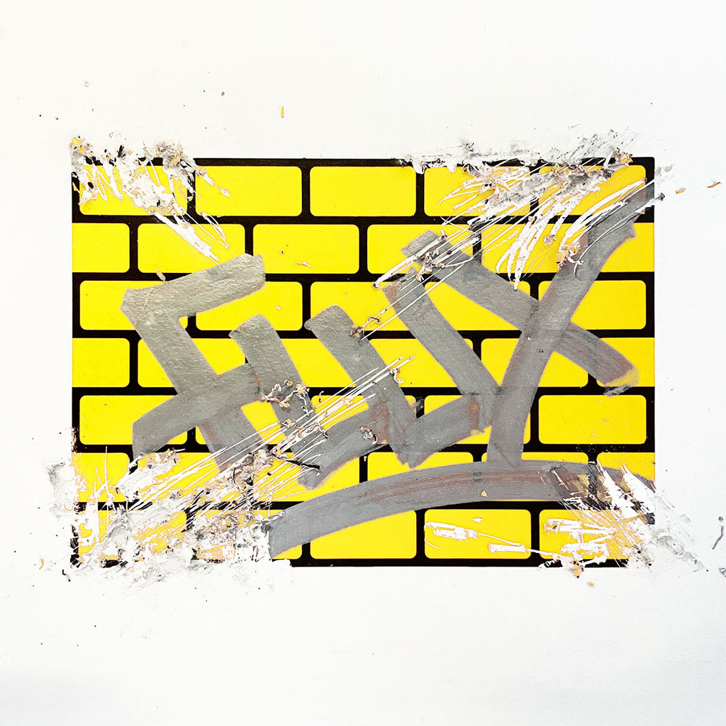 FLUX Eggshell Stickers 50pk - Bricks Yellow