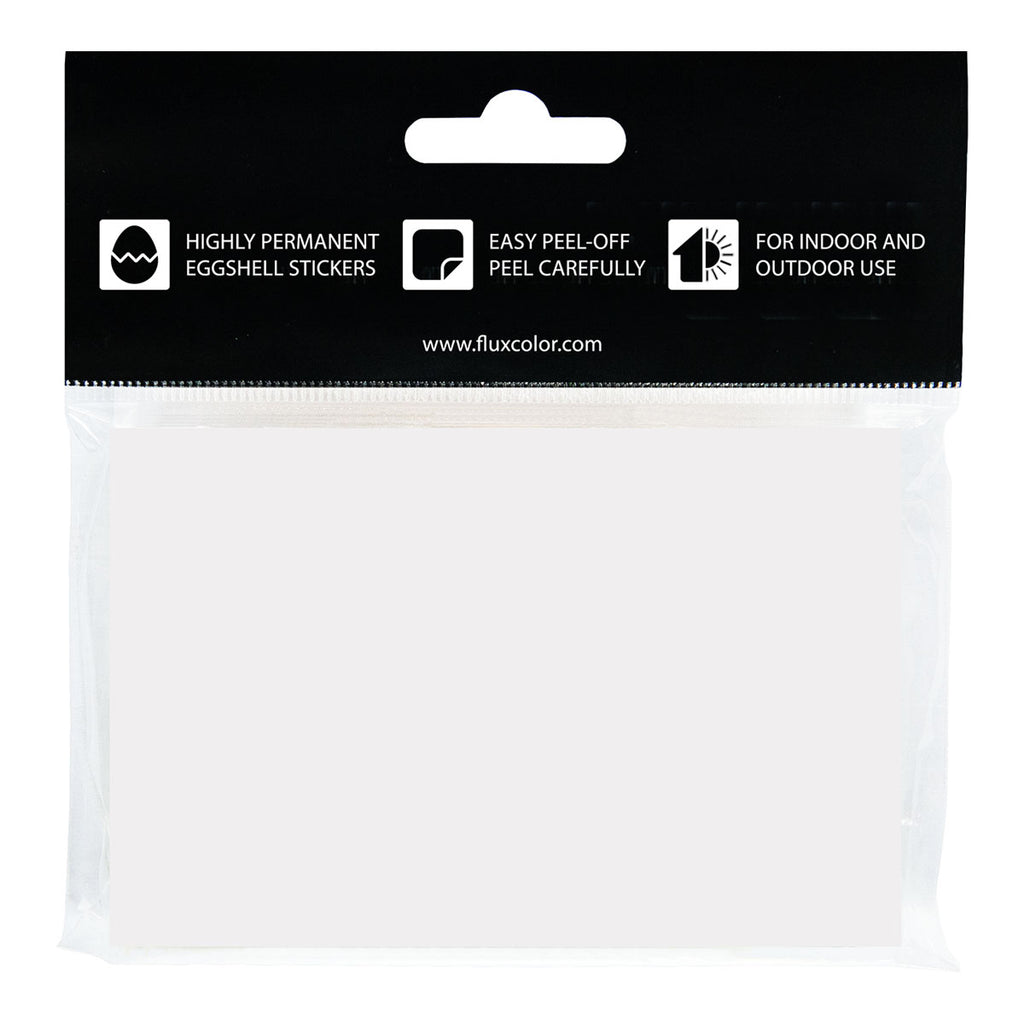 FLUX Eggshell Stickers 50pk - Black