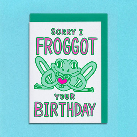 Sorry I Froggot Greeting Card