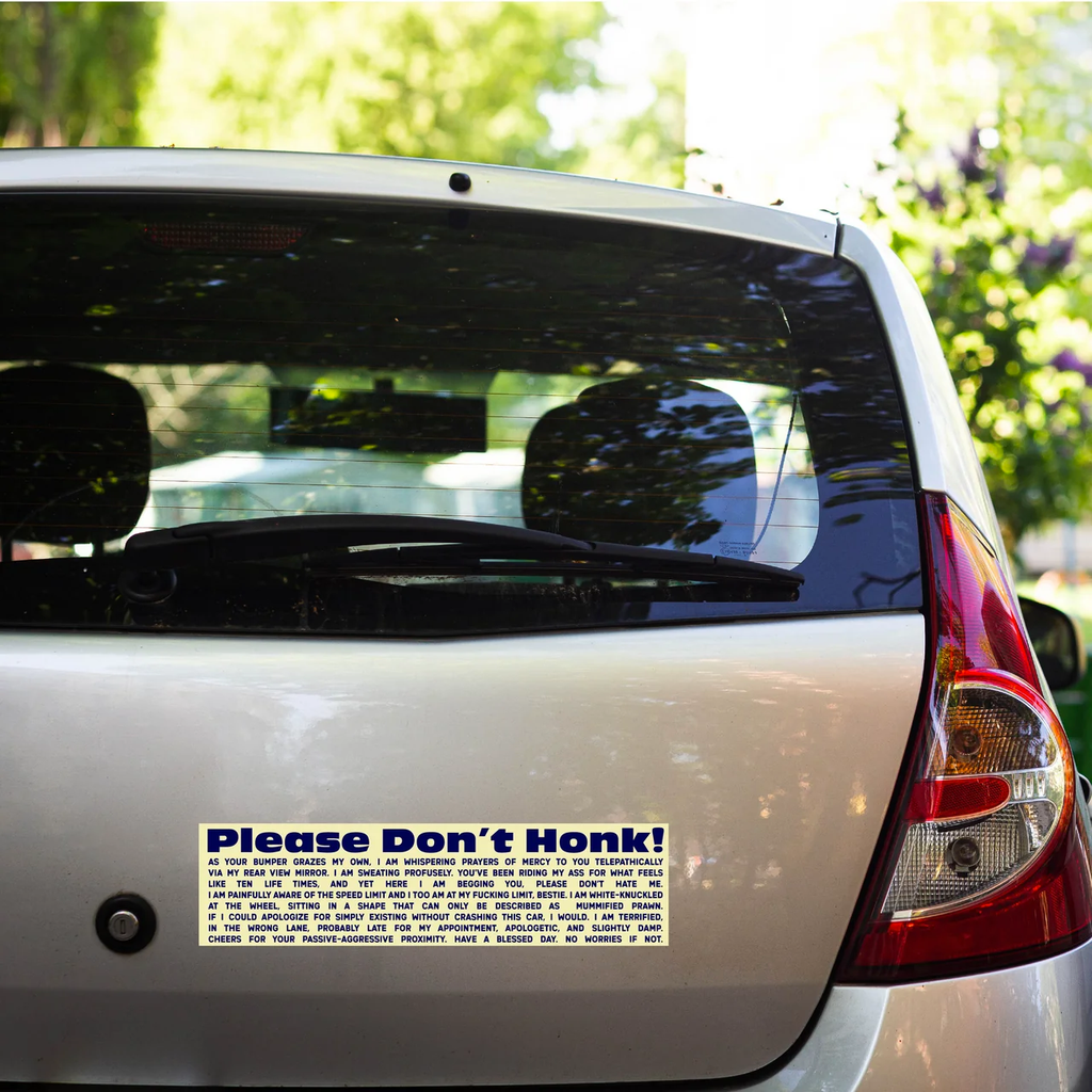 Forge Forward - Please Don't Honk Bumper Sticker