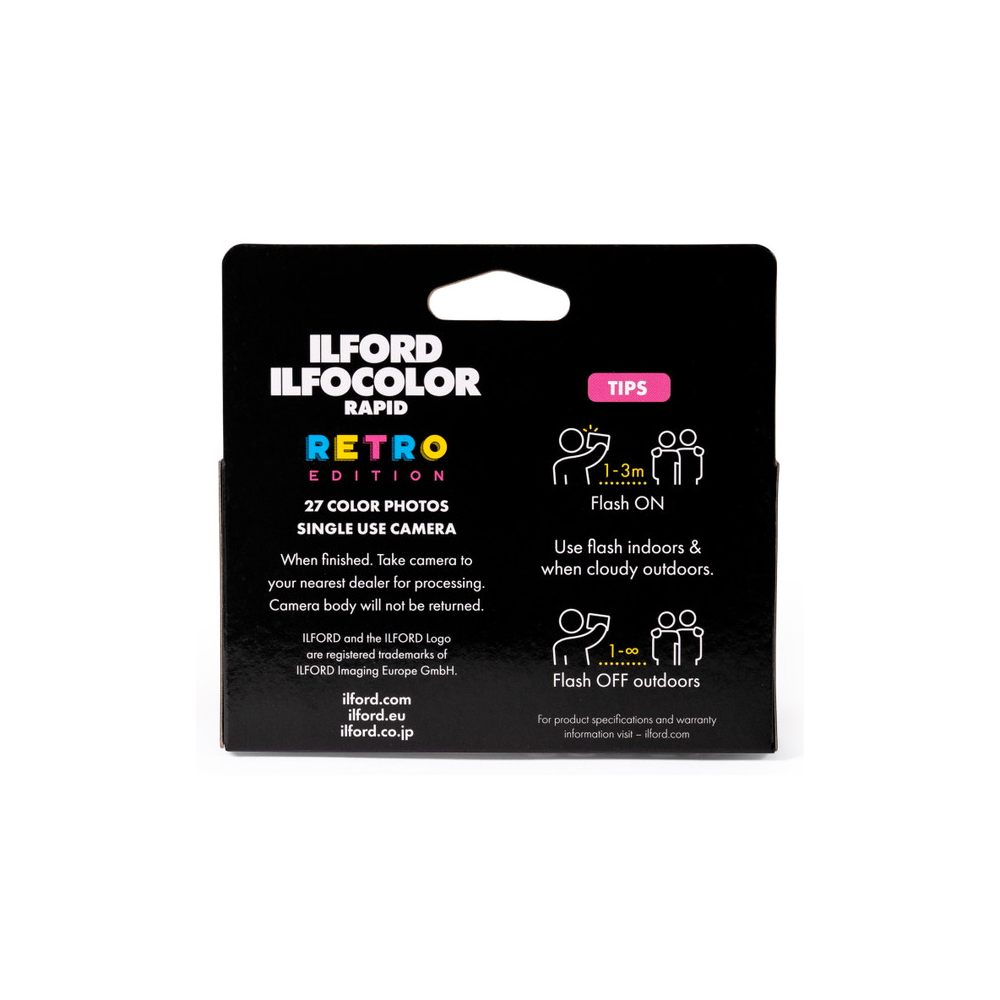 ILFORD Ilfocolor Rapid 400 Single Use Camera - 27exp *RETRO EDITION*
