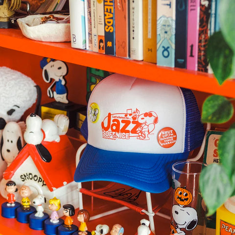 Let's Listen to Jazz Snoopy Hat