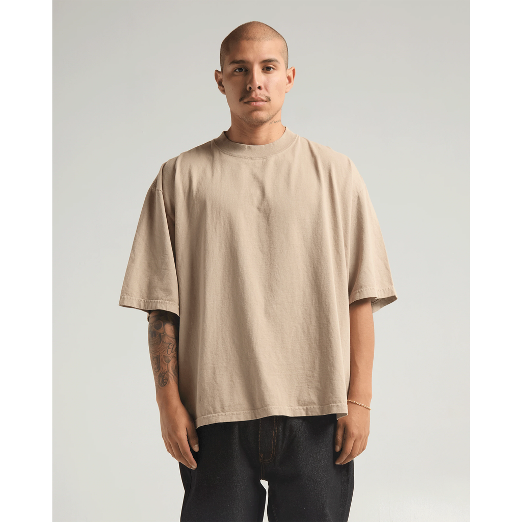 Max Heavyweight Drop Shoulder Tee - OATMEAL