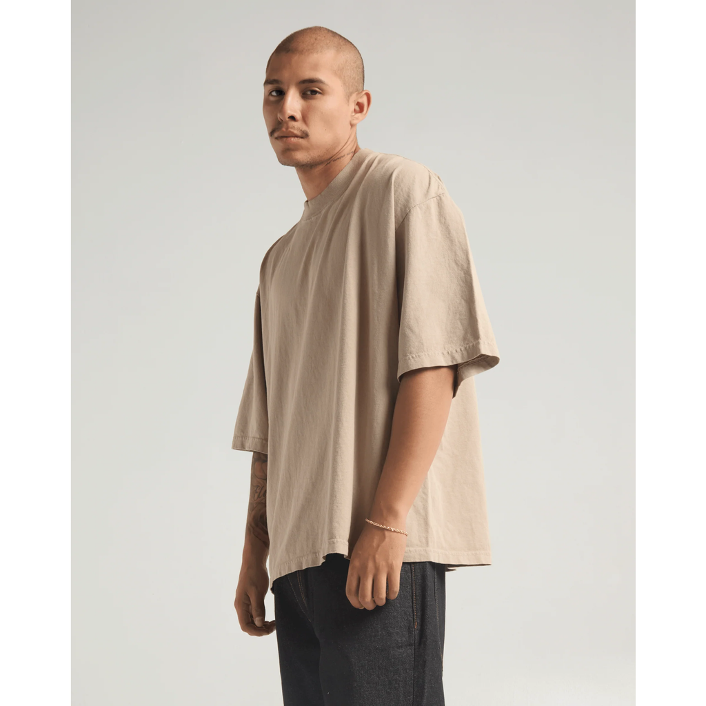 Max Heavyweight Drop Shoulder Tee - OATMEAL
