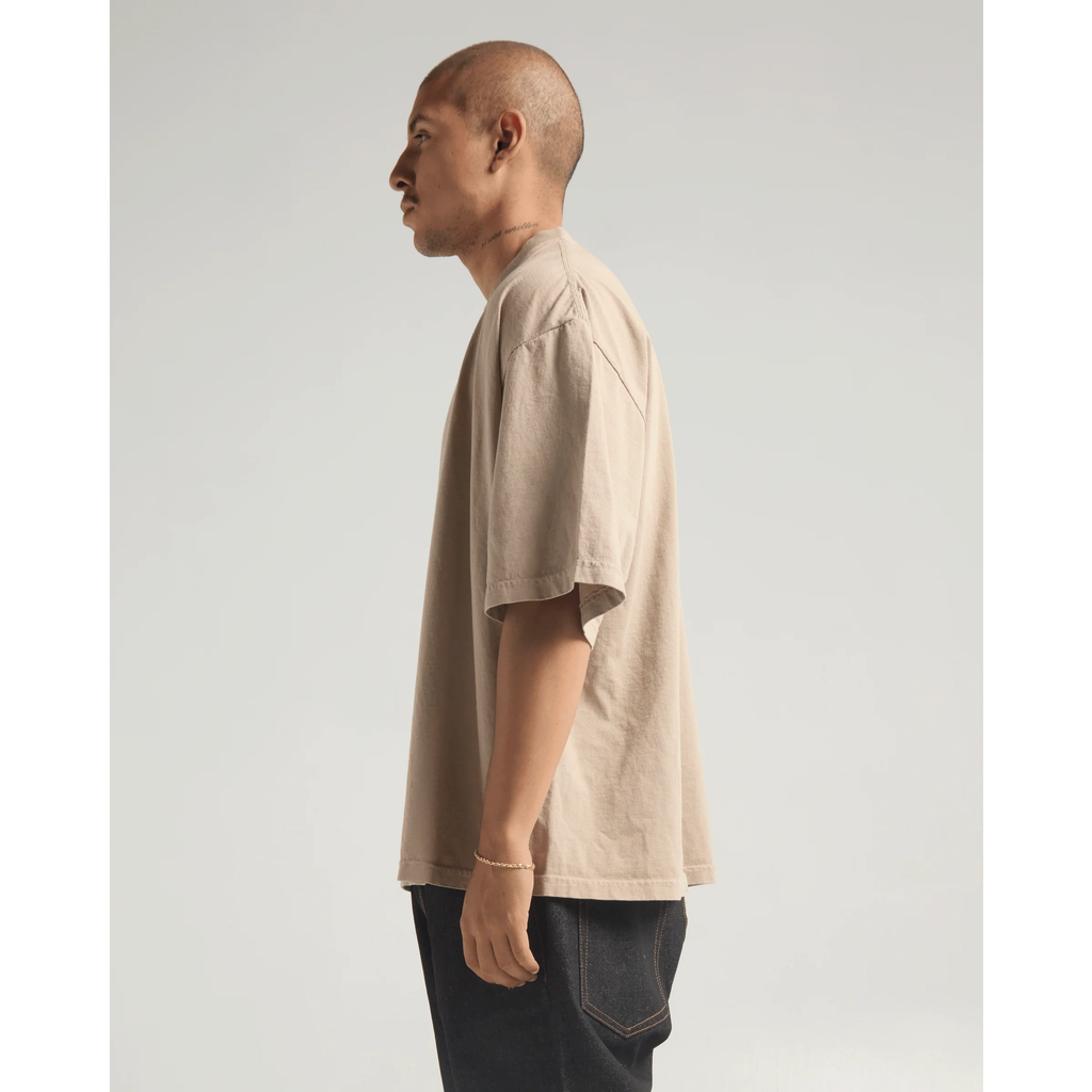 Max Heavyweight Drop Shoulder Tee - OATMEAL