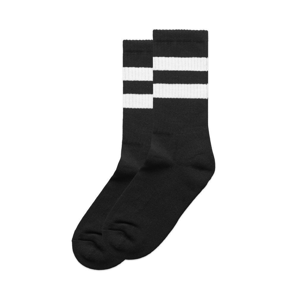 AS Colour Relax Stripe Socks 2PACK (black/white)