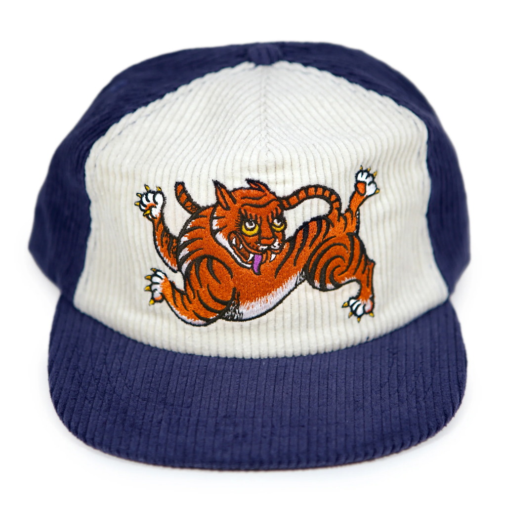 Happy Tiger Two-Tone Corduroy Hat