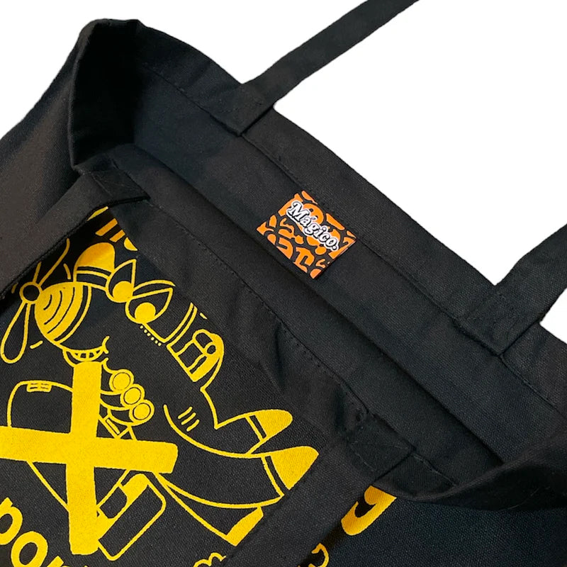 MAGICO X ISER - HEAVY COTTON BAG (BLACK/YELLOW)