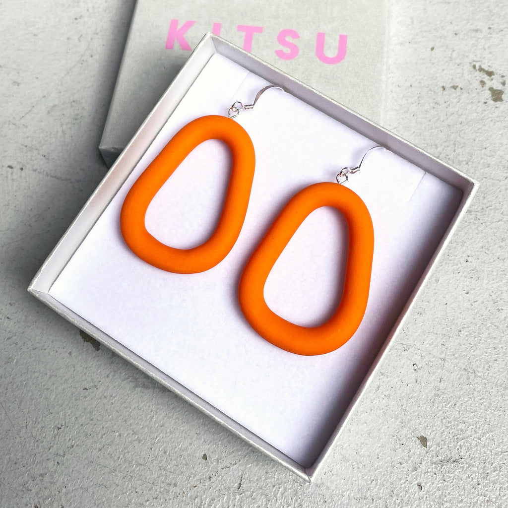 Arp Earrings - Tangerine