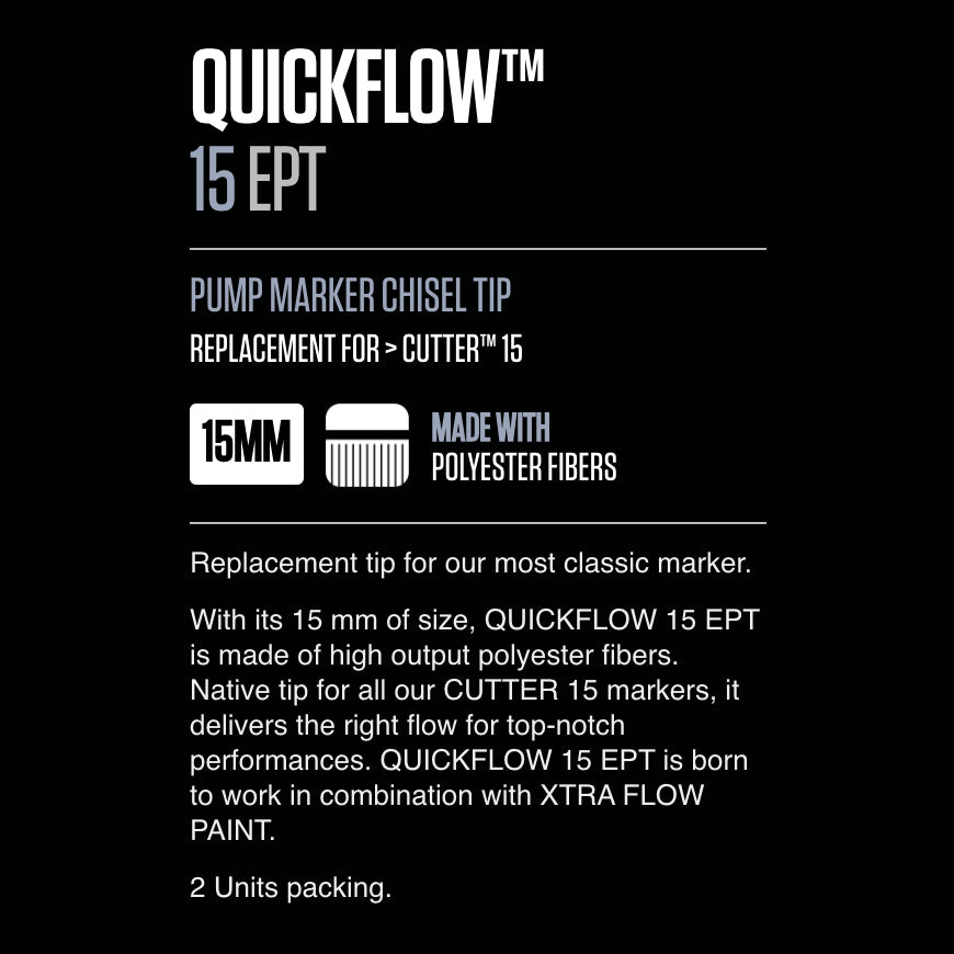 Grog Quickflow Chisel Tip 15mm - 2 pack