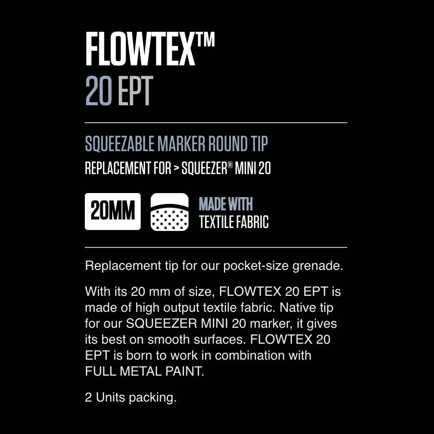 Grog 20 Squeezer Tips - 2 pack (flow-tex)
