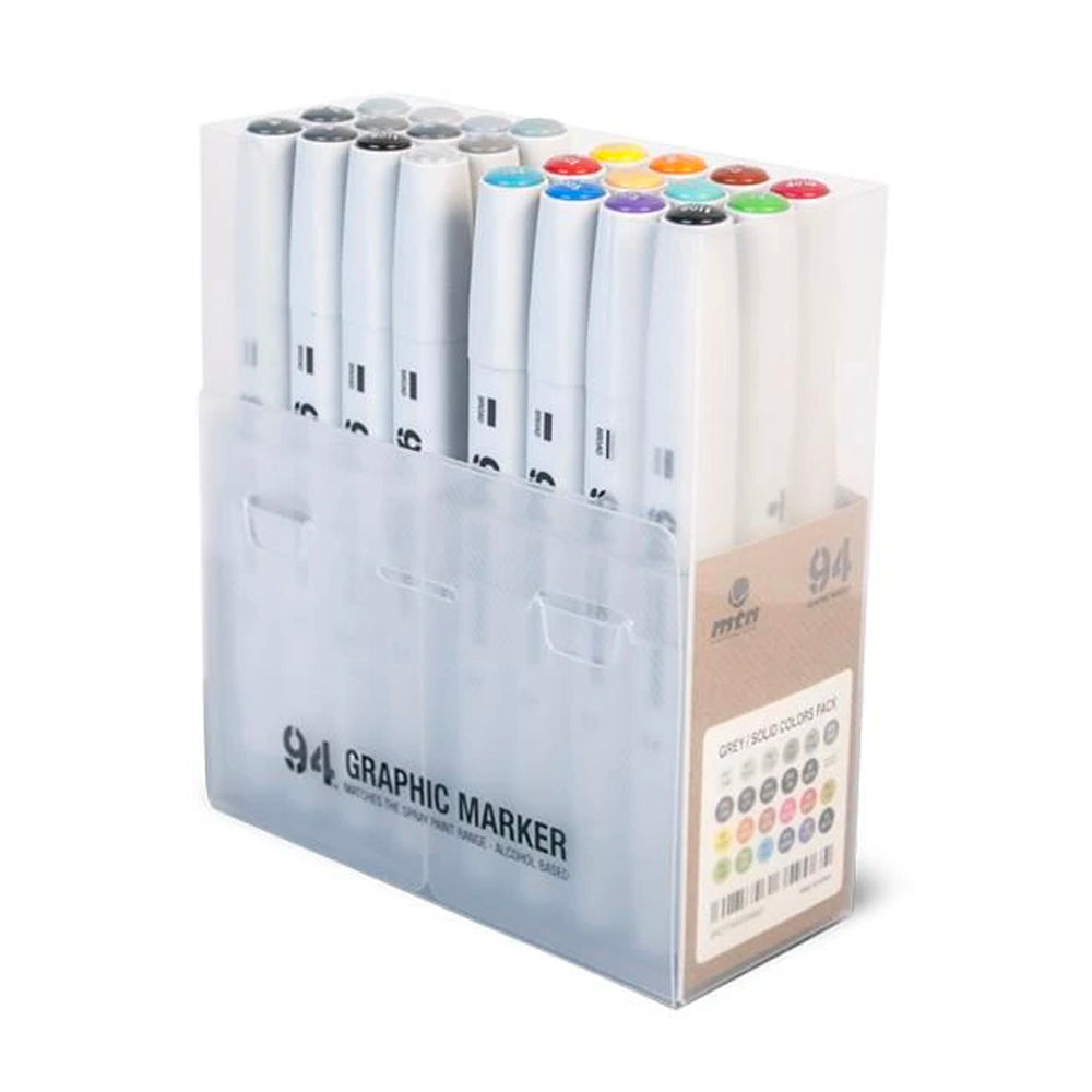 MTN94 Graphic Marker - 24pk Greyscale A