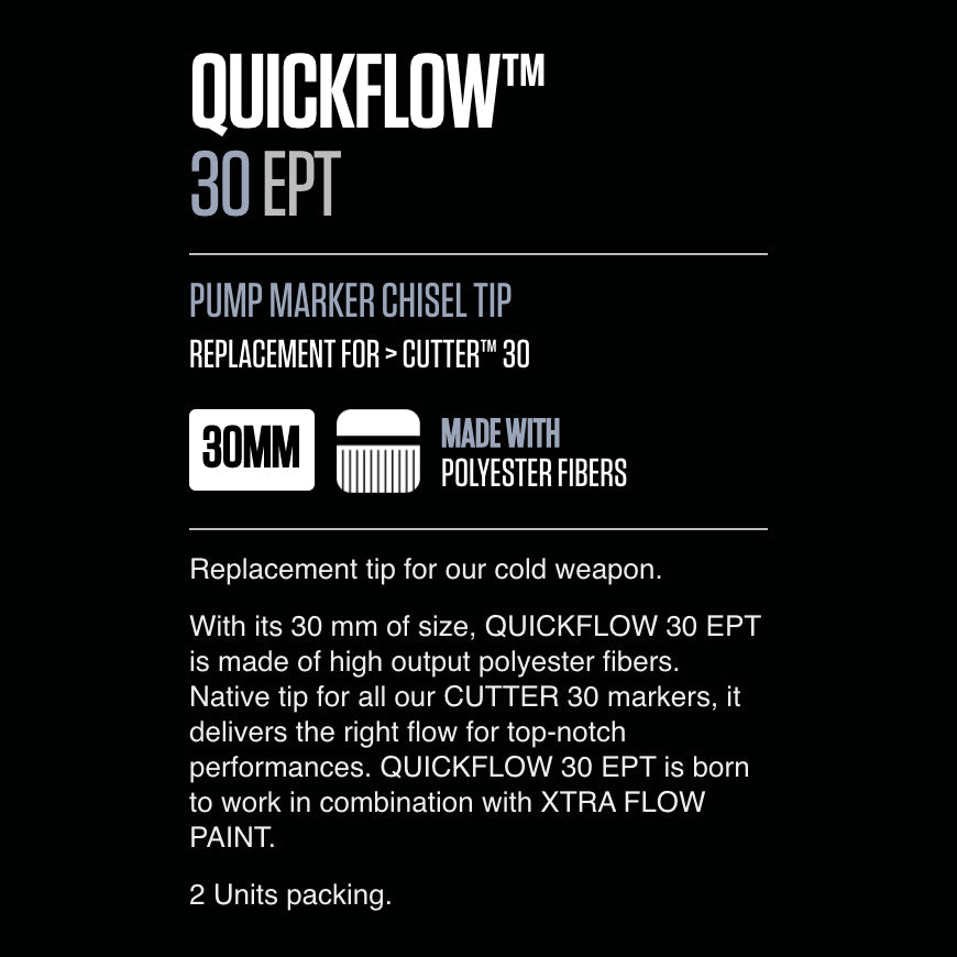 Grog Quickflow Chisel Tip 30mm - 2 pack