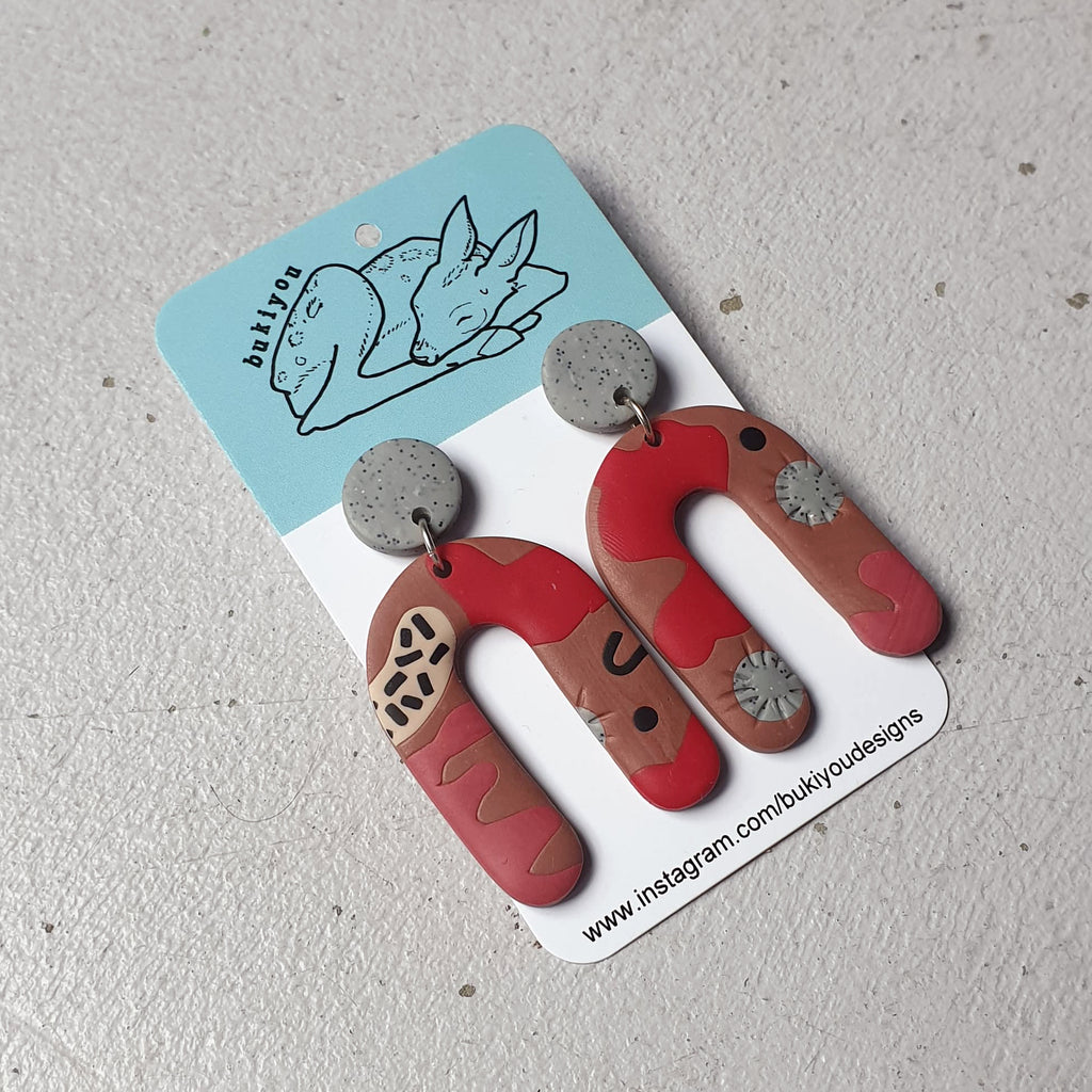 Arch Polymer Clay Earrings