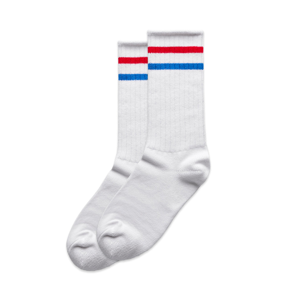 AS Colour Tube Socks 2PACK (white/red/blue)