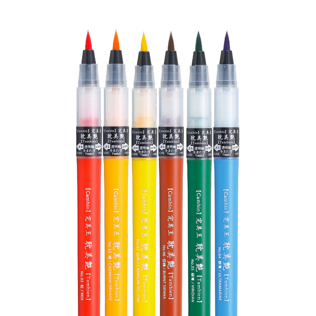 Kuretake Cambio Tambien Brush Pen - Set A