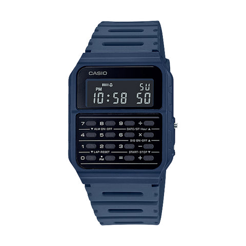 Casio CA-53WF-2BDF Blue Calculator Databank Watch Unisex