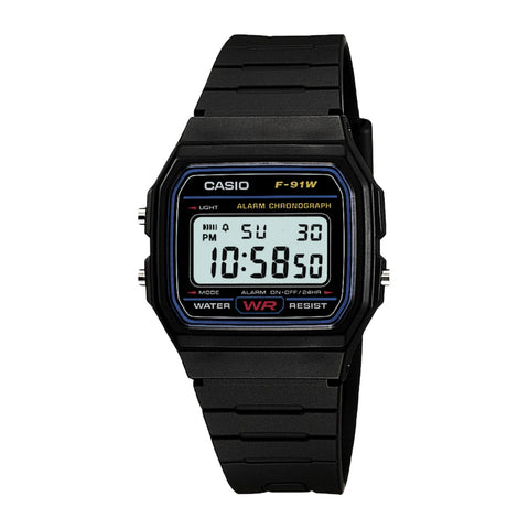 Casio F-91W-1DG Black Watch Unisex