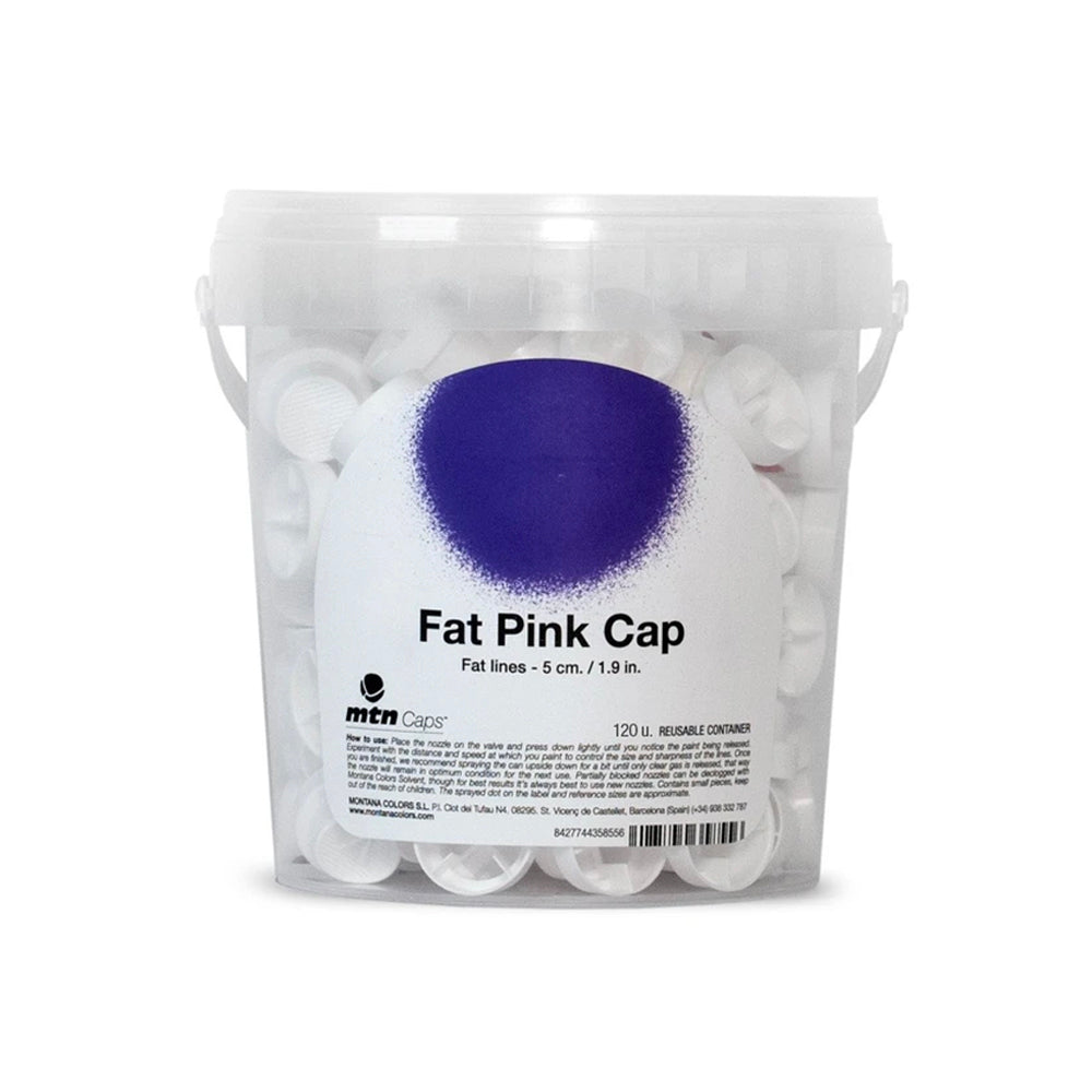 Caps - Fat Pink Dot Cap 120 bucket (pink dot/white)