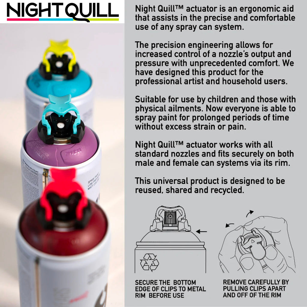 Caps - Night Quill ™ Aqua Medium Touch