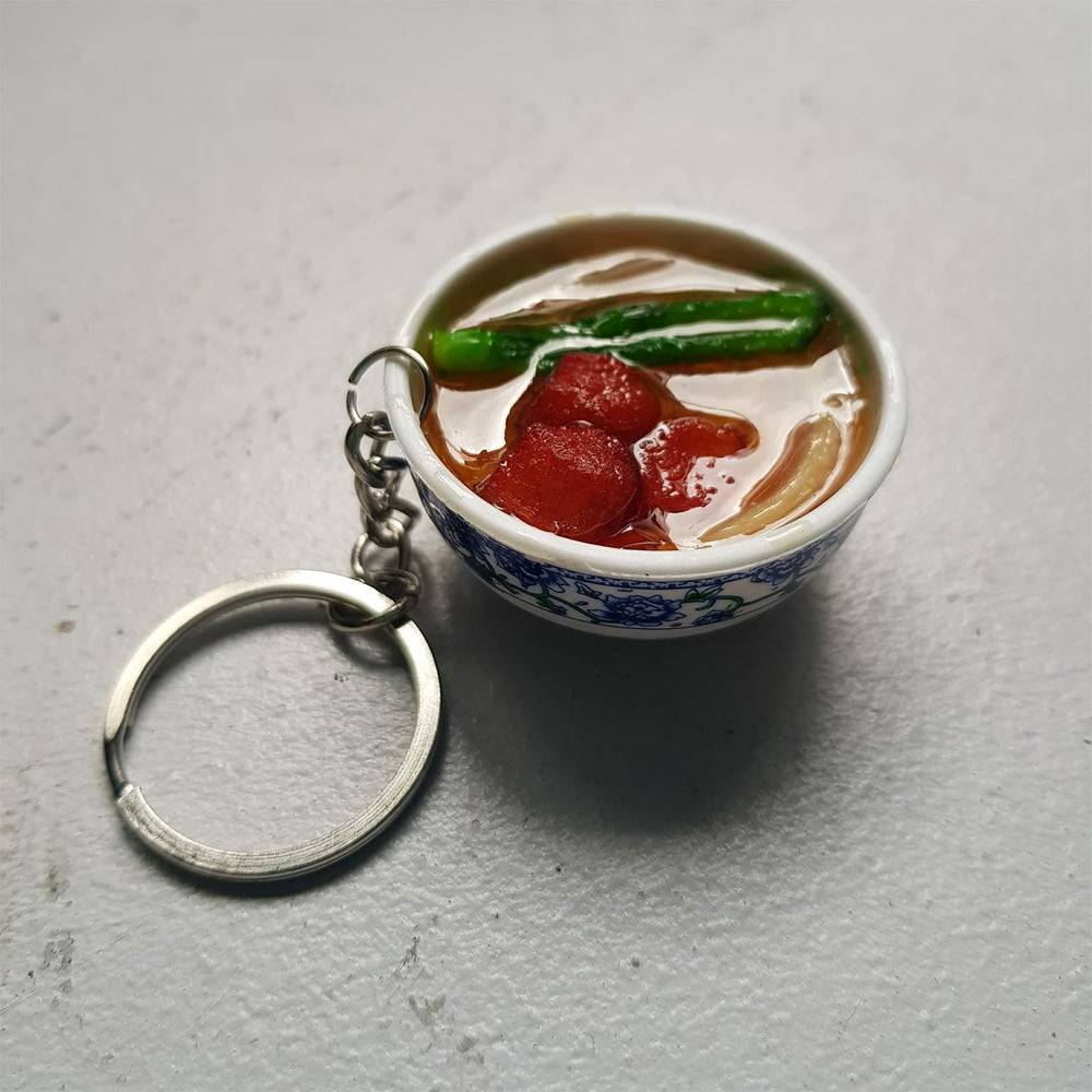 Noodle Soup Bowl Keychain (pork)