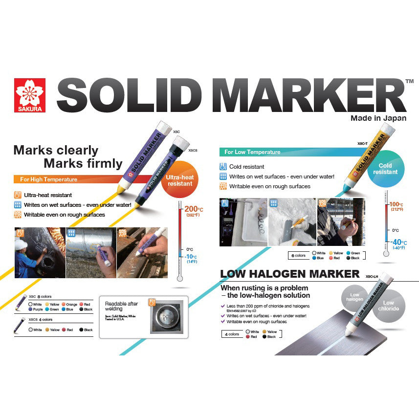 Sakura Solid Marker® Low Temp - Solidified Paint - CF Recycler Supply