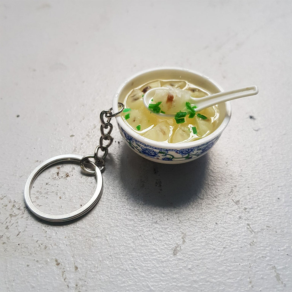 Noodle Soup Bowl Keychain (wonton)