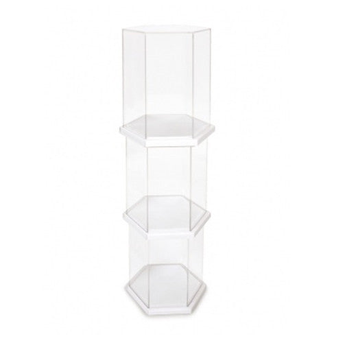 Display Case - Hexagon White