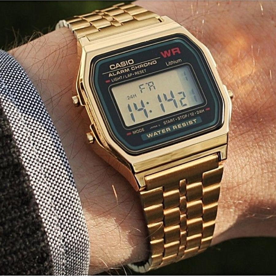 Casio A159WGEA-1DF Gold Band Unisex