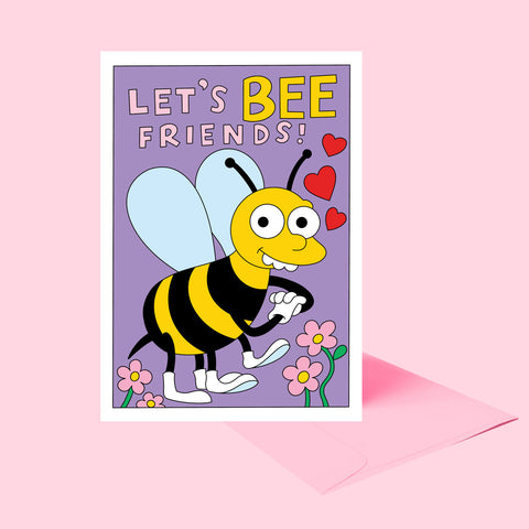 Let's Bee Friends Greeting Card