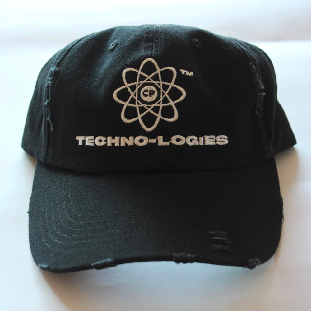 TECHNOLOGIES DISTRESSED CAP (BLACK)