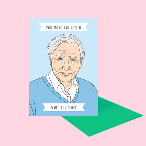 David Attenborough Greeting Card