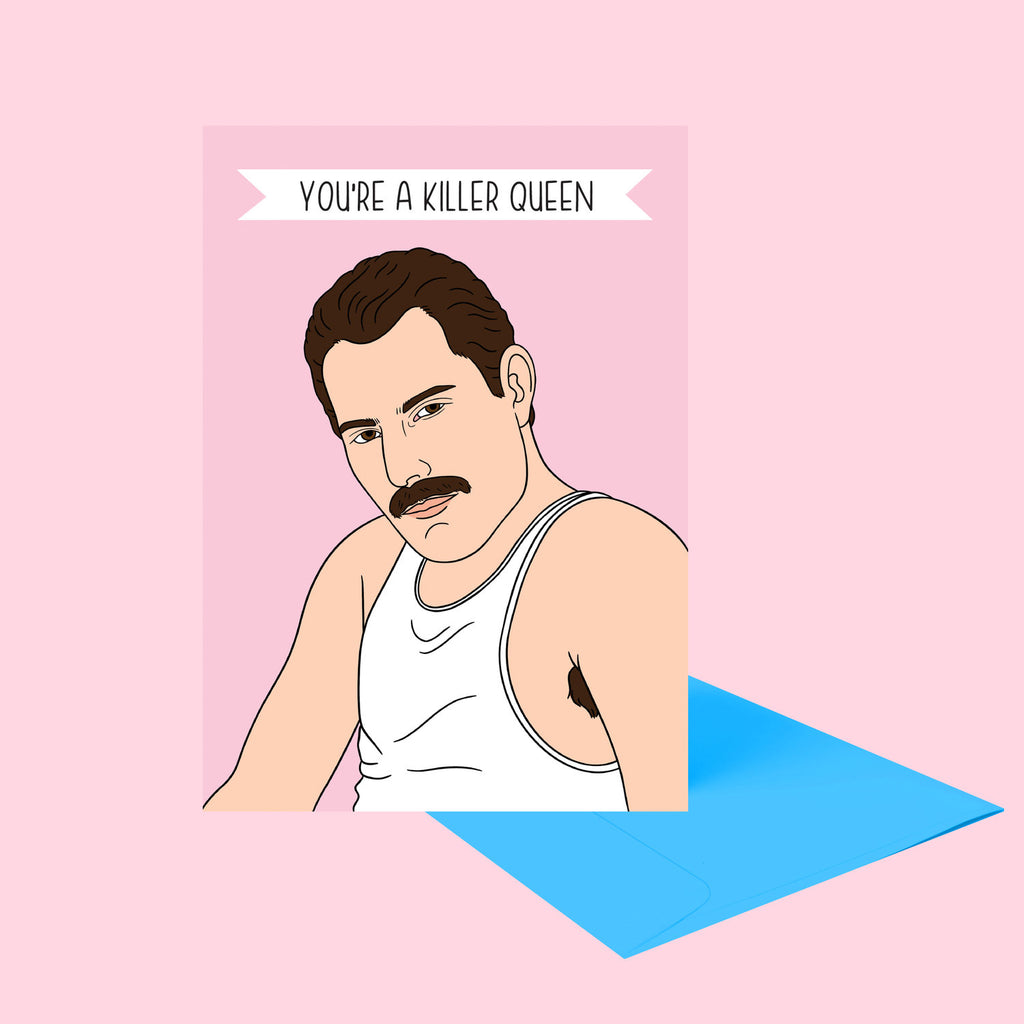 Freddy Mercury Greeting Card