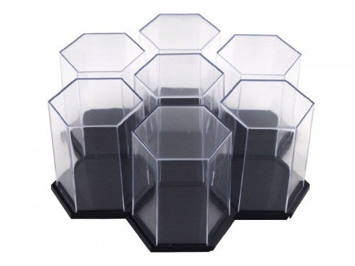 Display Case - Hexagon Black