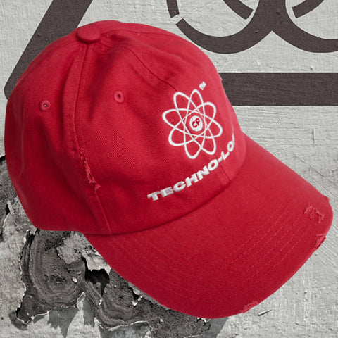 TECHNOLOGIES DISTRESSED CAP (RED)