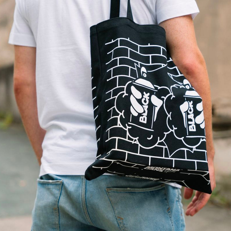 Black Brick by Superspray Tote Bag
